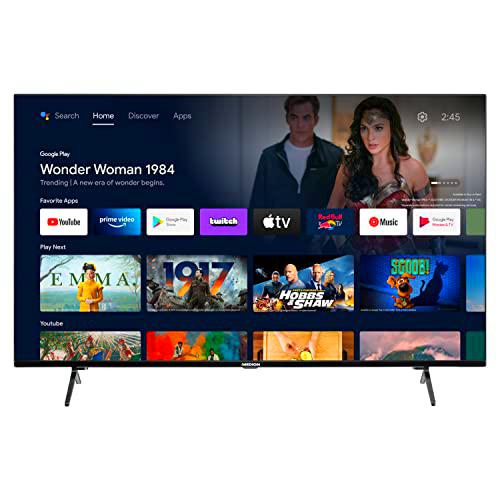 MEDION X14327 Televisión QLED de 108 cm (43 Pulgadas) (Android TV