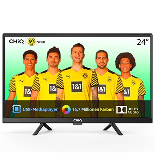 TV LED CHiQ L24G5W, 2022 Televisión 24 Pulgadas, LED No Smart TV