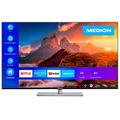 MEDION X14309 Televisión QLED de 108 cm (43 Pulgadas) (UHD Smart TV