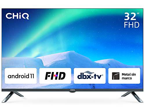 CHiQ H8C 32 Pulgadas (80cm) FHD TV Metal Frame, LED Smart TV