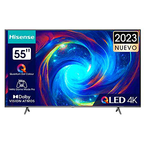 Hisense 55E7K Pro QLED Gaming Smart TV, 55 Pulgadas Televisor