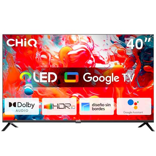 CHiQ L40QH7G TV QLED de 40 Pulgadas con HDR 10, diseño sin Bordes