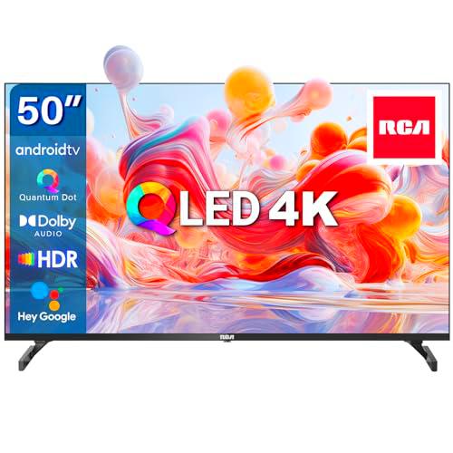 RCA RQ50 QLED 4K Smart TV 50 Pulgadas(127cm) UHD,HDR,Frameless,Google Play Store(10000+App),Google Assistant,WiFi 2.4G/5G