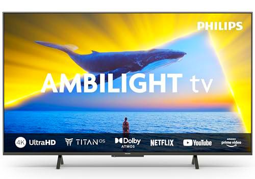 Philips Ambilight 55PUS8109 Smart TV 4K LED - Pantalla de 55 Pulgadas con Plataforma Titan OS