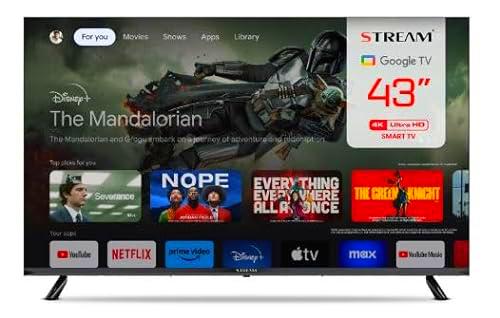 Stream System - Google TV Smart 4K 43&quot;, HD Ready, HDR10