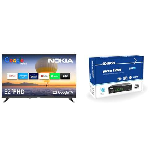 Nokia 32 Pulgadas (80 cm) Google TV FHD (WLAN, Triple Tuner DVB-C/S2/T2 &amp; EDISION Picco T265