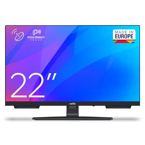 Cello C2224SH TV LED 22&quot; Full HD con Triple sintonizador sin Marco (DVB-C/-S2/-T2) Pitch Sound Ideal para Habitaciones pequeñas Hecho en Europa [2024]