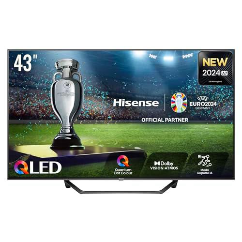 Hisense 43A7NQ - QLED Smart TV, 43 Pulgadas, con Quantum Dot Colour