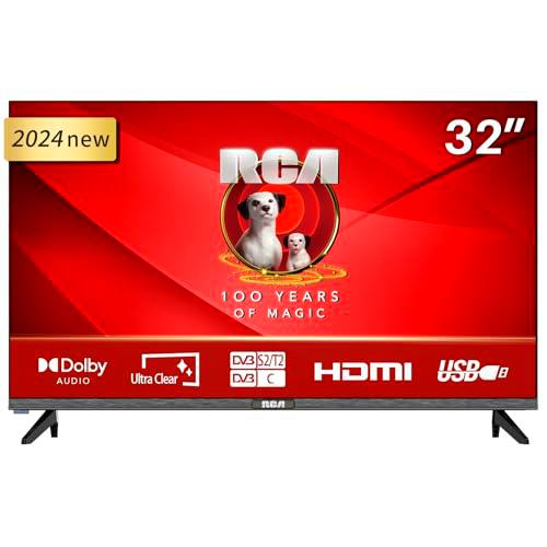 RCA E32-RH1Q1L Televisor 32 Pulgadas(81cm) Non Smart LED TV,Triple reducción del Ruido,Modelo de Hotel,Modelo 2024