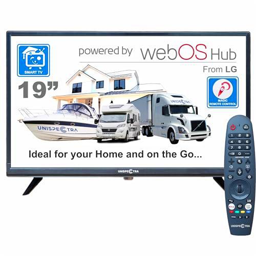 Unispectra ® 19” Smart TV (webOS) 12v HDR 230v 24v TDT y sintonizador Sat