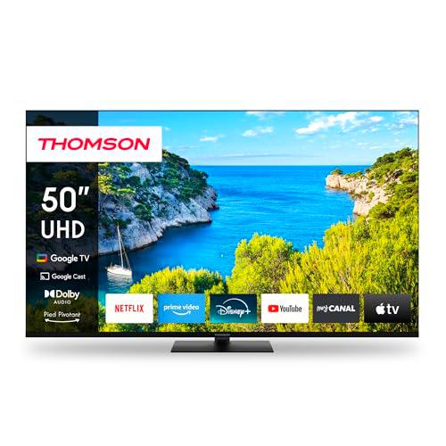 THOMSON 50 Pulgadas (127cm) Google TV 4K UHD Control de Voz Google Assistant Smart TV