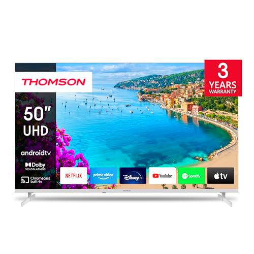 Thomson 50 pulgadas UHD Blanco TV Smart Android TV (WLAN