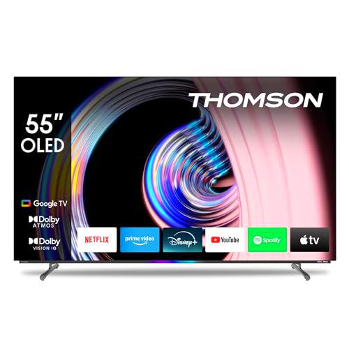 THOMSON 55 Pulgadas (139 cm) OLED 4K UHD Google TV Voice Control Triple Tuner Smart TV