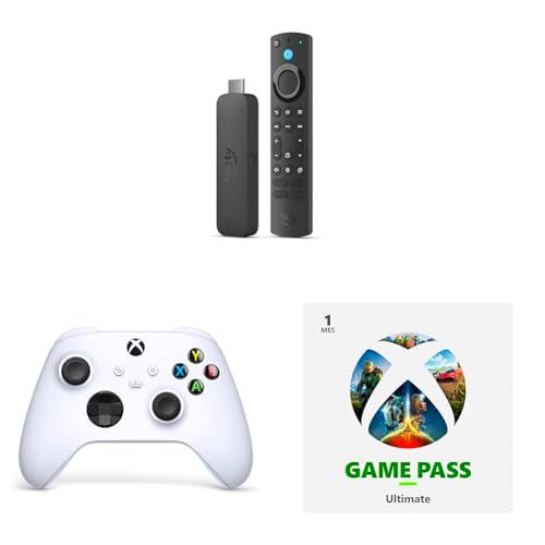 Mando Xbox - Robot White + Amazon Fire TV Stick 4K Max + 1 Mes Game Pass Ultimate