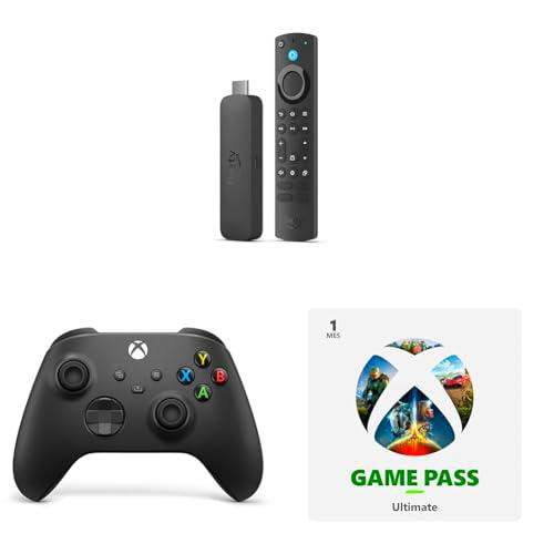 Mando Xbox - Carbon Black + Amazon Fire TV Stick 4K Max + 1 Mes Game Pass Ultimate