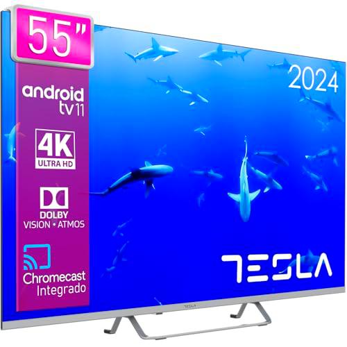 TESLA - Smart TV de 55&quot; (127cm), Televisión Resolución UHD