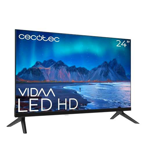 Cecotec Smart TV, Televisor LED de 24 Pulgadas Resolución HD A5 Series ALH50024