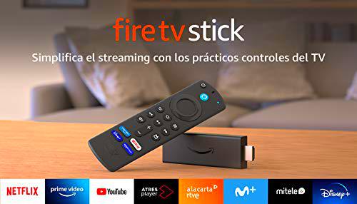 Fire TV Stick con mando por voz Alexa (incluye controles del TV)