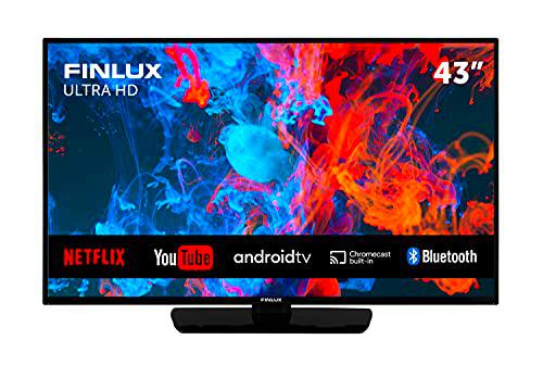 Televisión Finlux FL4335UHD de 109 cm/ 43 pulgadas (Smart TV con wifi integrado